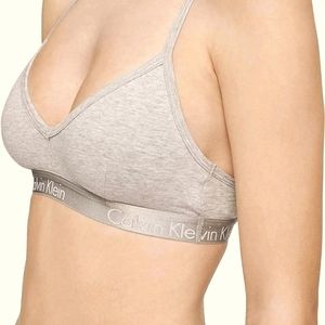 NWT Calvin Klein Motive Cotton Lined Bralette